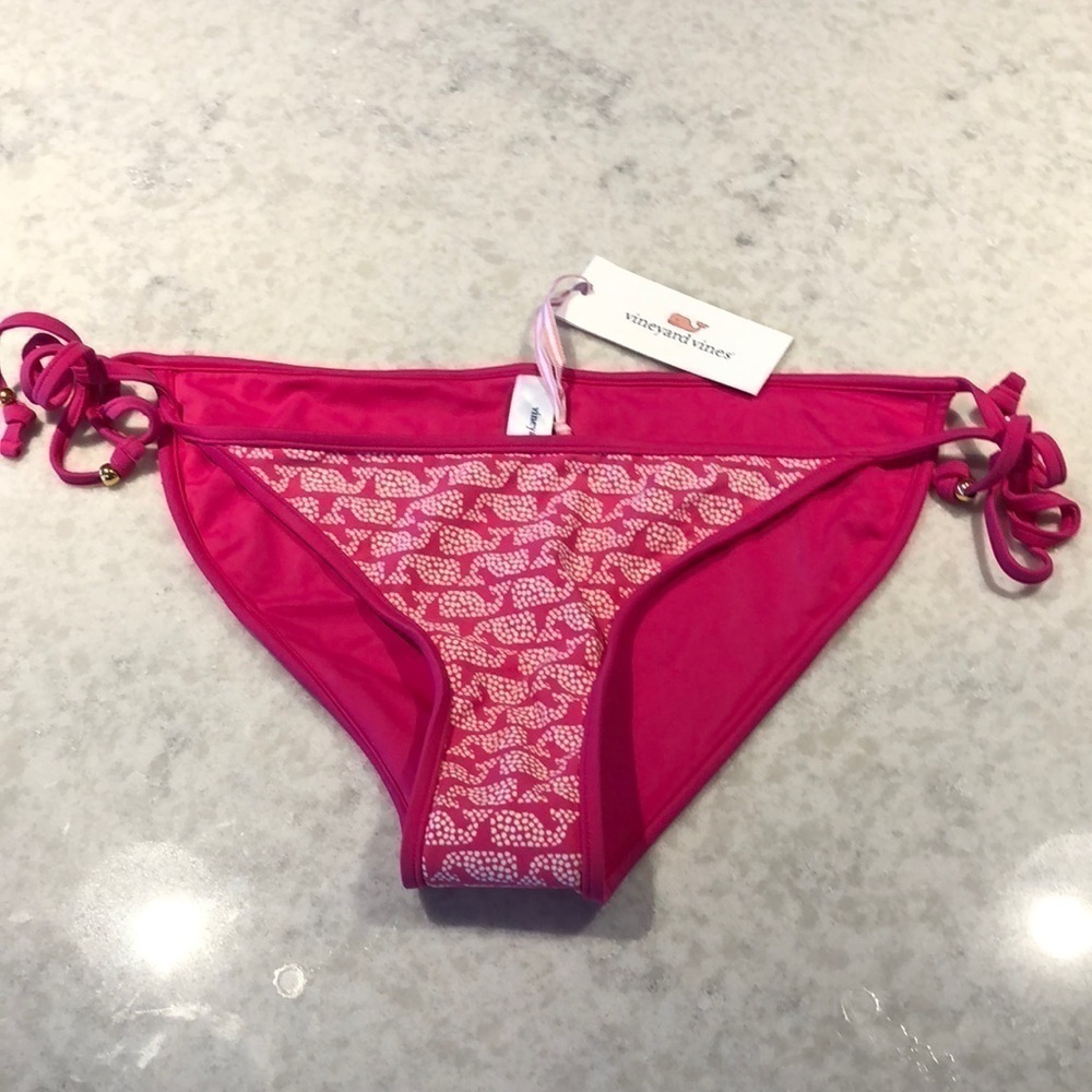 🌸 Vineyard Vines Polka Dot Bikini String Bottom